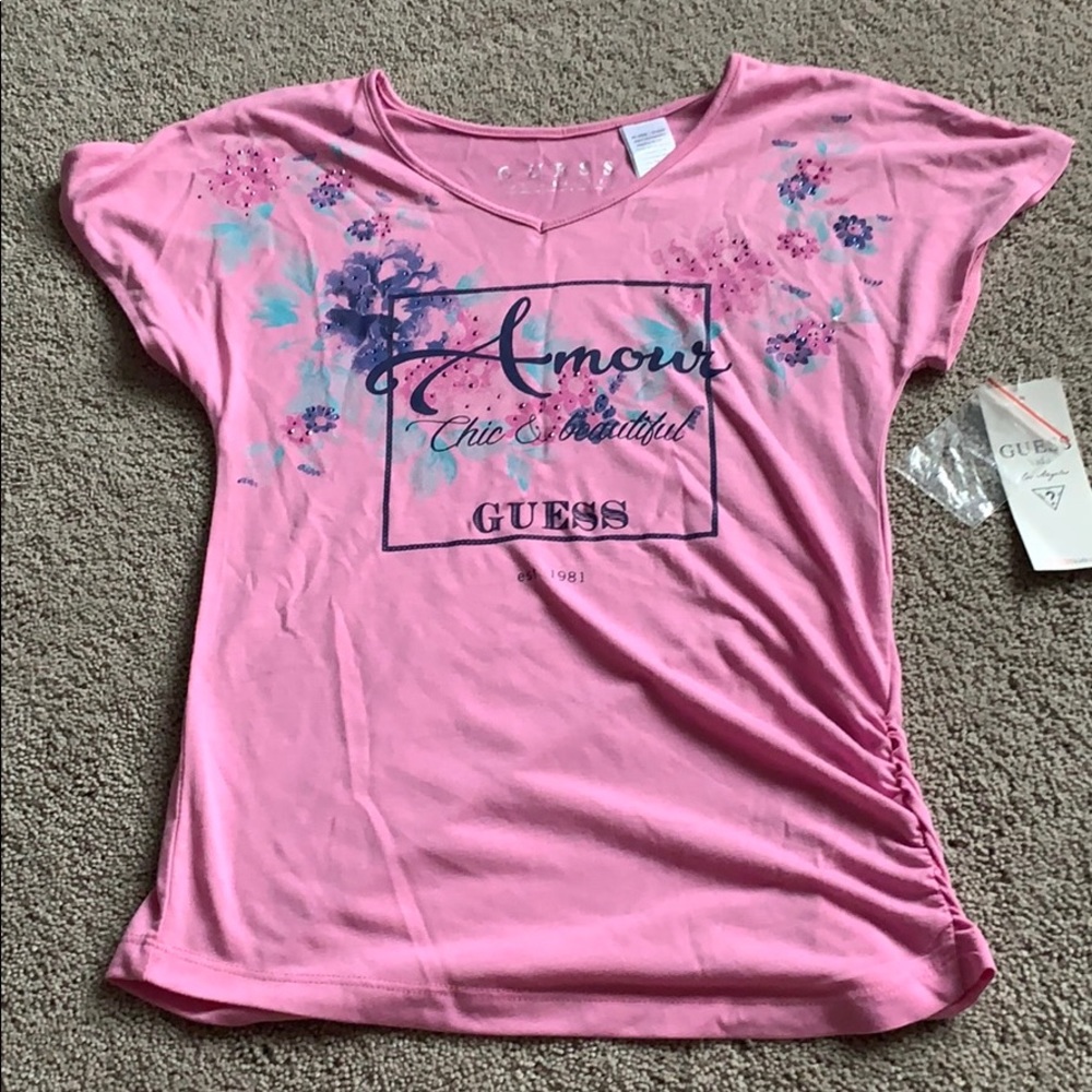 New Girls Guess tee size 7/8